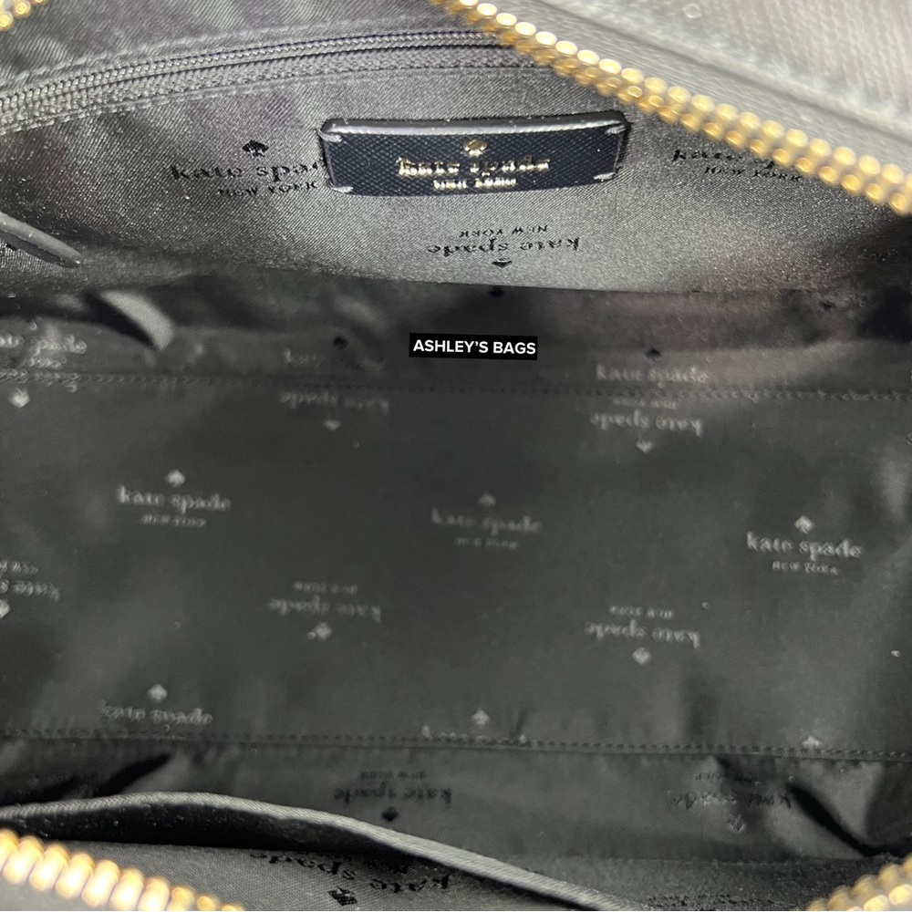 Kate Spade Madison Medium Satchel Crossbody In Black - Picture 8 of 11